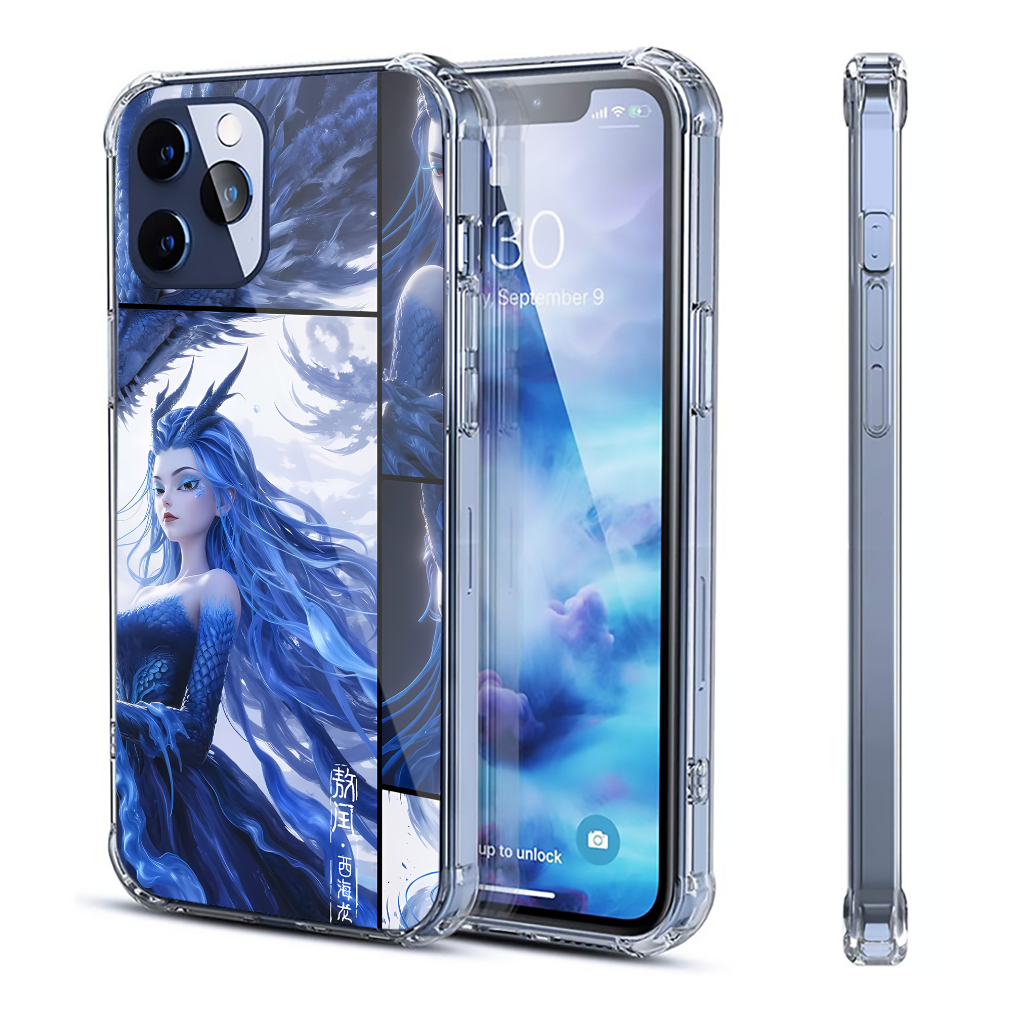 （画像用） Ne Zha 2 ナタ 魔童の大暴れ 【iPhone 12シリーズ対応】透明スマホケース（クリアソフトケース）